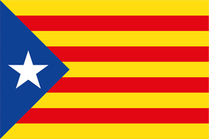 Cataluña Flag Logo PNG Vector