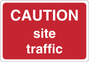 Caution site traffic Logo PNG Vector