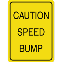 CAUTION SPEED BUMP SIGN Logo PNG Vector