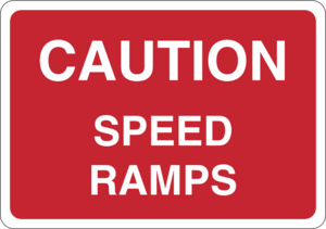 Caution speed ramps Logo PNG Vector