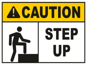 CAUTION STEP UP Logo PNG Vector