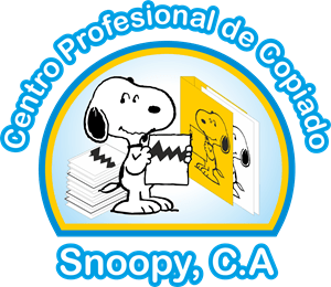 Centro de copiado profesional Snoopy Logo PNG Vector
