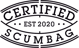 Certified Scumbag Logo PNG Vector