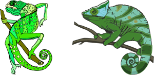 Chameleon Logo PNG Vector