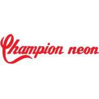 Champion Neon Logo Vector