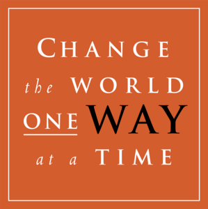 Change the World One Way at a Time Logo PNG Vector