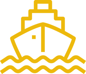 Chao Phraya Express Boat yellow Logo PNG Vector