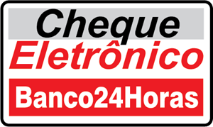 cheque eletronico Banco 24 horas Logo Vector
