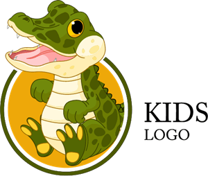 Child Kids School Cartoon Logo Vector