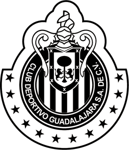 Chivas Rayadas (blanco y negro) Logo PNG Vector