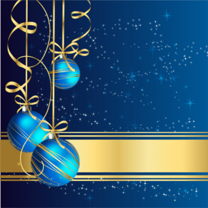 christmas greeting blue balls Logo PNG Vector