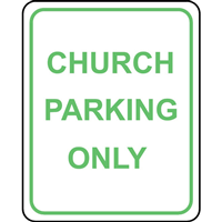 CHURCH PARKING ROAD SIGN Logo PNG Vector