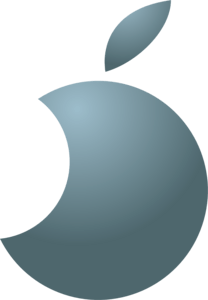 Circle Apple Logo PNG Vector