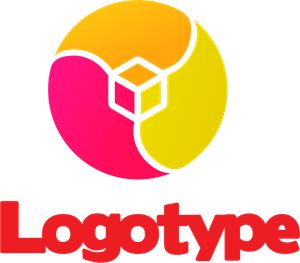 Circle Shape Internet & Technology Logo Vector
