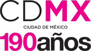 Ciudad de México 190 años Logo Vector
