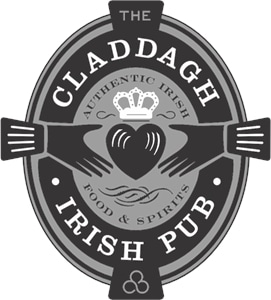 Claddagh Irish Pub Logo Vector