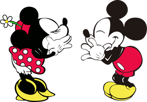 Classic Mickey and Minnie Logo PNG Vector