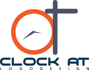 Clock Company Logo Vector