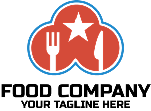 Cloud Food Restaurant Company Logo Vector