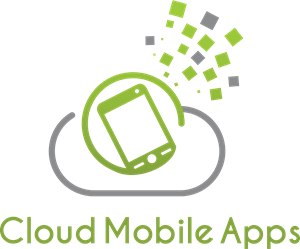 Cloud Mobile App Logo Vector