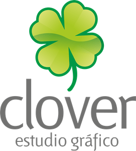 Clover Estudio Gráfico Logo Vector