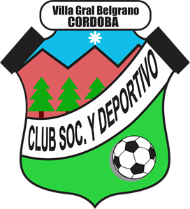 Club Social y Deportivo Villa General Belgrano Logo Vector