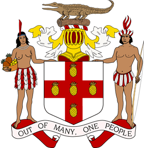 Coat of arms of Jamaica Logo Vector