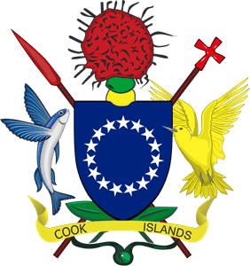 Coat of arms of the Cook Islands Logo Vector