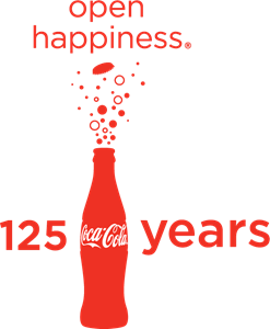 Coca-Cola 125 Years Logo PNG Vector