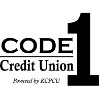 Code 1 Credit Union Logo Vector
