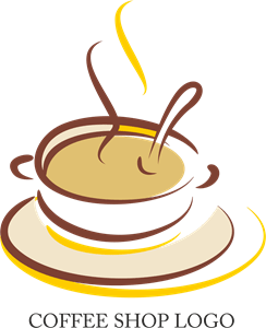 Coffee Shop Design Logo PNG Vector