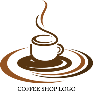 Coffee Shop Design Logo PNG Vector