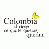 COLOMBIA...EL RIESGO ES QUE TE QUIERAS QUEDAR Logo Vector