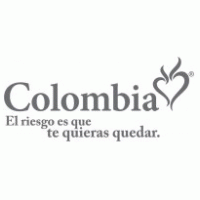 Colombia... El Riesgo es que te quieres quedar Logo Vector
