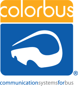 COLORBUS communication systems for bus Logo Vector