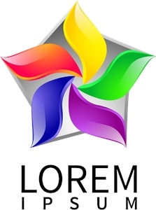 Colored company Logo Vector