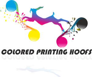 Colored Printing Hoofs Logo Vector