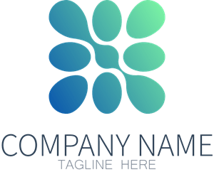 Colorful Abstract Company Shape Logo PNG Vector