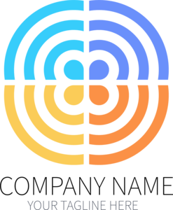 Colorful Abstract Shape Company Logo PNG Vector