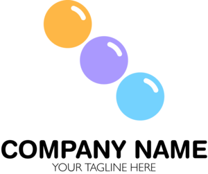Colorful Ball Company Shape Logo PNG Vector