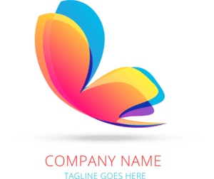 Colorful butterfly Logo PNG Vector
