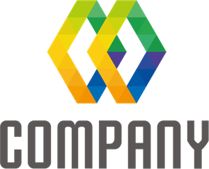 Colorful Company Shape Logo Vector