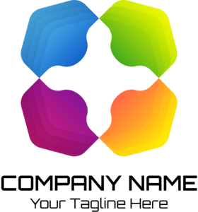 Colorful Company Shape Logo PNG Vector