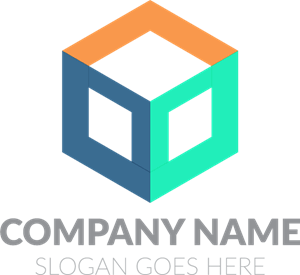 Colorful Cube Company Logo PNG Vector