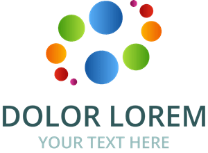 Colorful Dots Logo PNG Vector