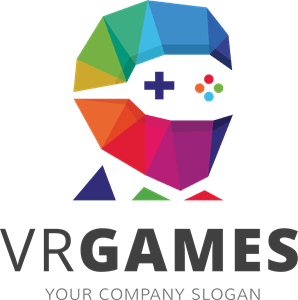 Colorful Gaming Man Logo PNG Vector
