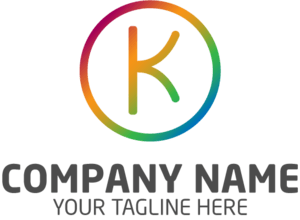 Colorful Letter K Company Logo PNG Vector
