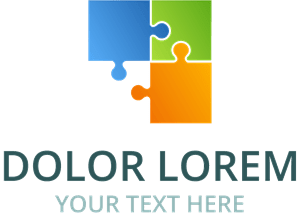Colorful Puzzle Logo Vector