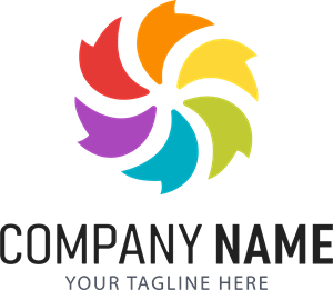 Colorful Shapes Circle Company Logo PNG Vector
