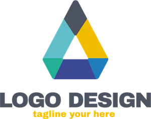 Colorful Triangle Company Logo Vector